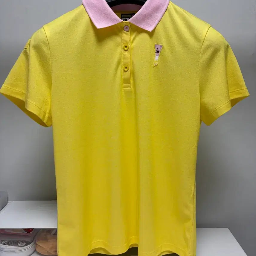 [BUNJANG] OX1 Golf Yellow Collar T-Shirt Size L / 새제품)OX1 골프 옐로우 카라티 L 사이즈