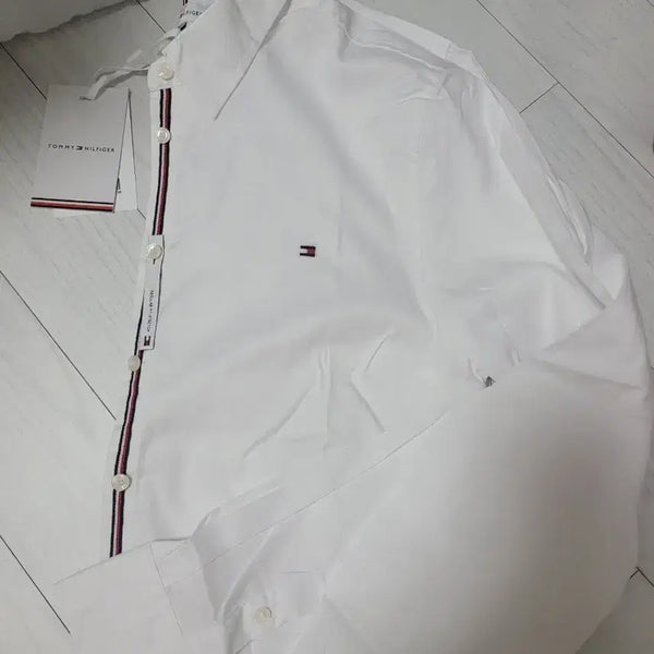 [BUNJANG] Tommy Hilfiger Long Sleeve Shirt White / 타미힐피거 긴팔 셔츠 화이트