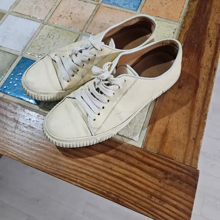 [BUNJANG] Leather Sneakers (270) / 가죽스니커즈270