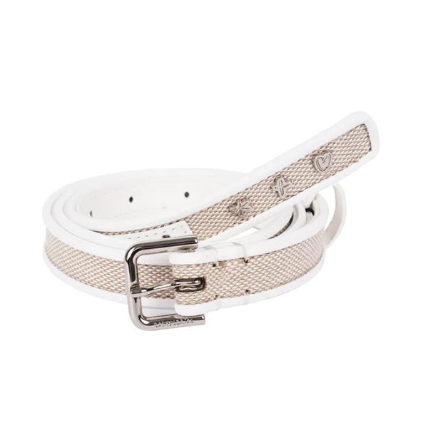 [BUNJANG] Castelbajac Women's Leather Golf Belt White / (새상품) 까스텔바작 여성 골프 소가죽 벨트 화이트