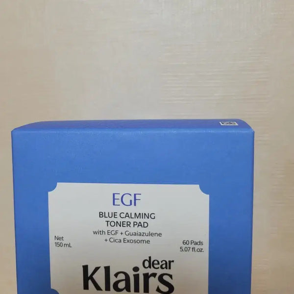 [BUNJANG] Dear, Klairs EGF Blue Calming Toner Pad 60 Count / 디어 클레어스 EGF 블루 카밍 토너 패드 60매 판매합니다.