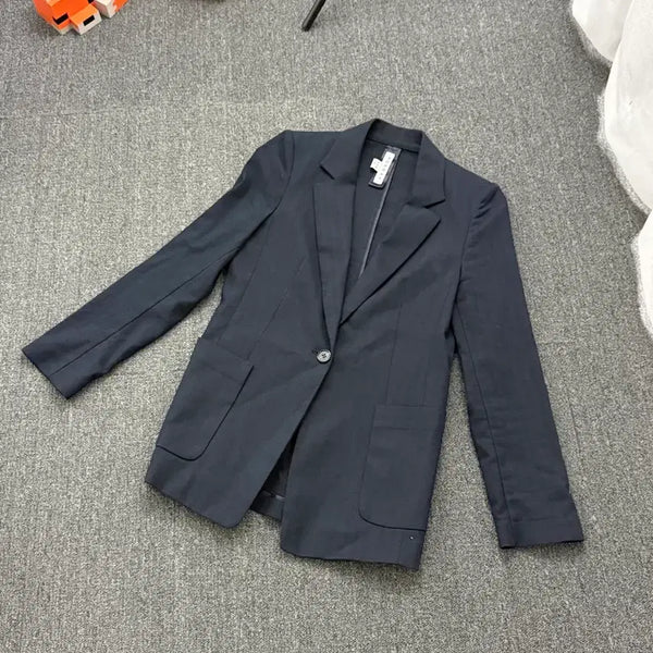 [BUNJANG] Morgan Cotton Linen Single Blazer Jacket / (새상품) morgan 코튼 린넨 싱글 블레이저 자켓
