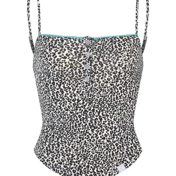 [BUNJANG] Pleats Please Leo Leopard Top / 플노팔 리리 레오파드 탑