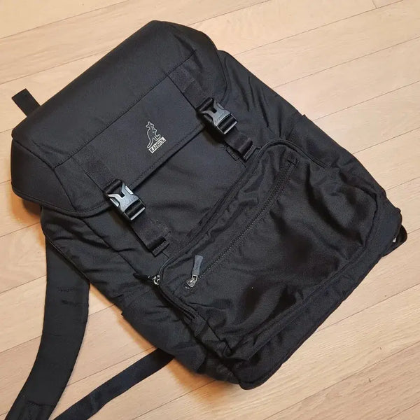 [BUNJANG] Kangol Links Black Backpack Laptop Bag / 캉골 / 링크스 블랙백팩 /노트북/809-02