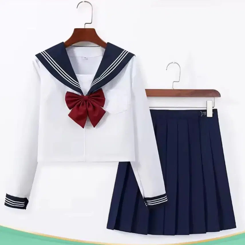 [BUNJANG] Japanese Sailor Uniform JK Cosplay Outfit / 일본 교복 jk 세일러복 세일러 선원복 마린룩 코스프레 졸업사진