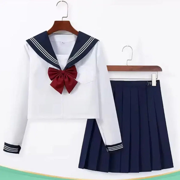 [BUNJANG] Japanese Sailor Uniform JK Cosplay Outfit / 일본 교복 jk 세일러복 세일러 선원복 마린룩 코스프레 졸업사진