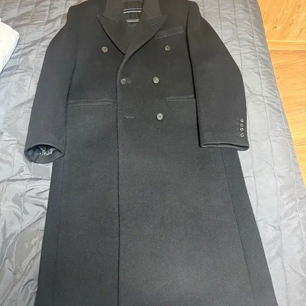 [BUNJANG] STU Black Double Coat / stu 블랙 더블 코트 팝니다