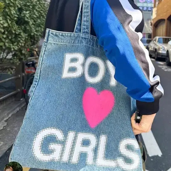 [BUNJANG] The Museum Visitor Denim Shoulder Bag / 더뮤지엄비지터 데님 숄더백 새상품