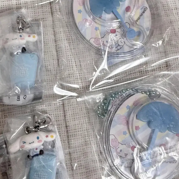 [BUNJANG] Sanrio Cinnamoroll Gacha Bundle (Candy Package Charm Gacha, Heisei Kogaru Gacha) / 시나모롤 가챠 4개 일괄 (캔디 패키지 참 가챠) (헤이세이 코갸루 가챠) 산리오