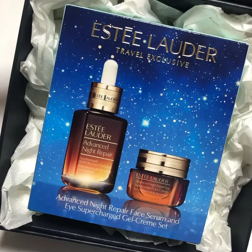 [BUNJANG] Estée Lauder Serum & Eye Gel Cream Gift Set / 에스티로더 세럼&아이 젤 크림 선물 세트