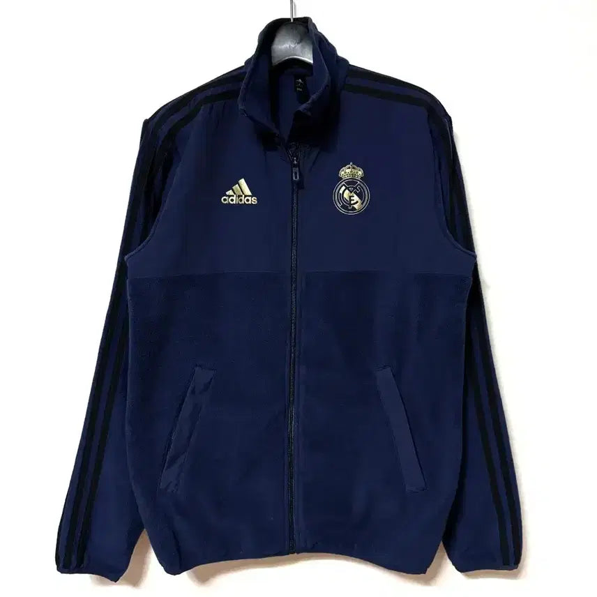 [BUNJANG] Adidas Real Madrid 3-Stripes Fleece Jacket / [S,90]아디다스 레알마드리드 삼선 후리스 자켓