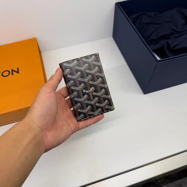 [BUNJANG] Goyard Saint-Pierre Card Holder Black Tan / 고야드 생피에르 카드홀더 블랙탄