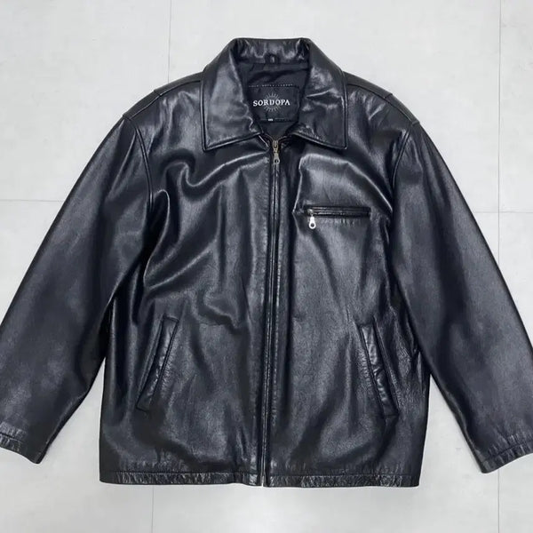[BUNJANG] Sordopa Natural Cowhide Leather Jacket (105) / [SORDOPA] 천연소가죽 자켓 (105)