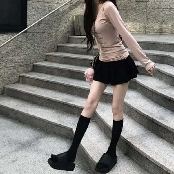 [BUNJANG] Shu Bunny&doll Ribbon See-through Tee Mop Pink / Shu 슈 Bunny&doll 버니앤돌 리본 시스루 티 모브핑크