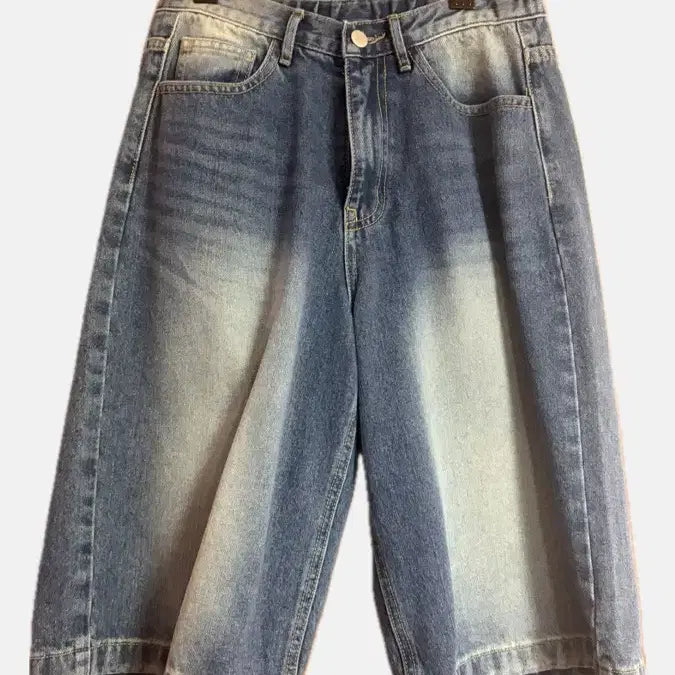 [BUNJANG] Washing Bermuda Pants / 진청 워싱 버뮤다 팬츠