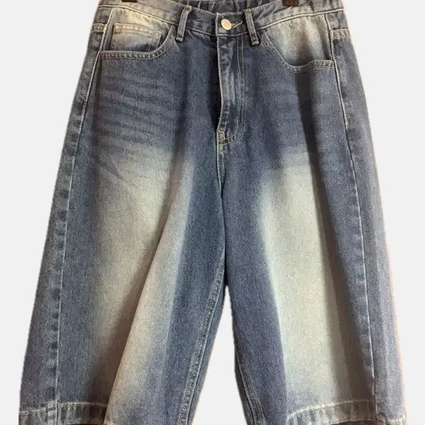[BUNJANG] Washing Bermuda Pants / 진청 워싱 버뮤다 팬츠