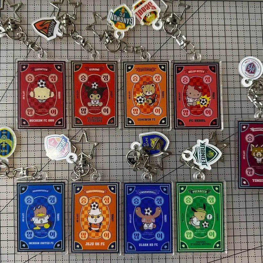 [BUNJANG] K League Sanrio Random Charm Keychain / K리그 산리오 랜덤부적키링