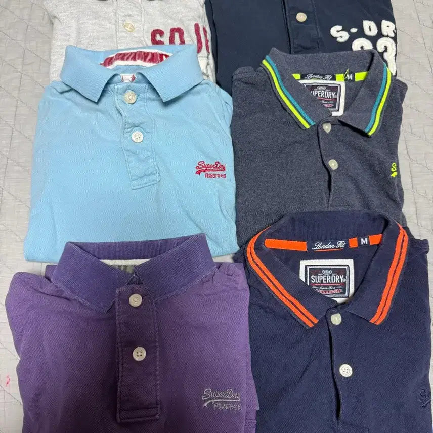 [BUNJANG] Superdry M (95) 6-Piece Polo Shirt Bundle Set / 수퍼드라이 M(95) 사이즈 예쁜 폴로티 6종 일괄