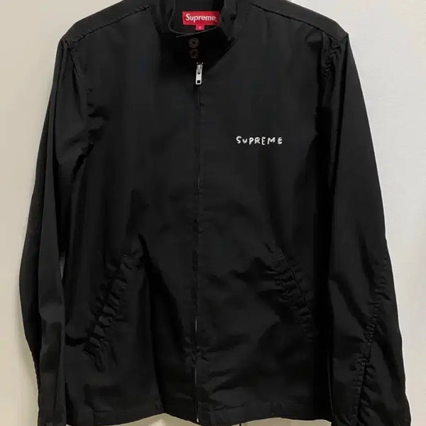 [BUNJANG] Supreme x Daniel Johnston 2015 Spring/Summer Harrington Jacket Black S / 슈프림 X 다니엘 존스톤 2015SS 해링턴 자켓 블랙 S
