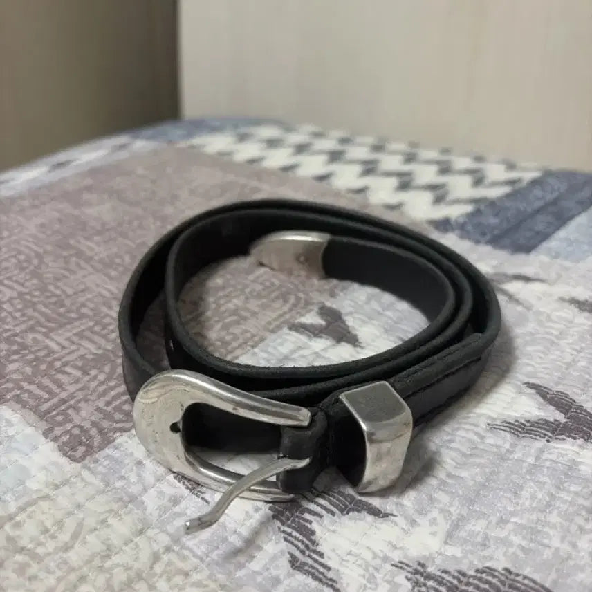 [BUNJANG] Our Legacy 2cm Leather Belt Black 70cm / 아워레가시 벨트 2cm 레더 블랙 70cm