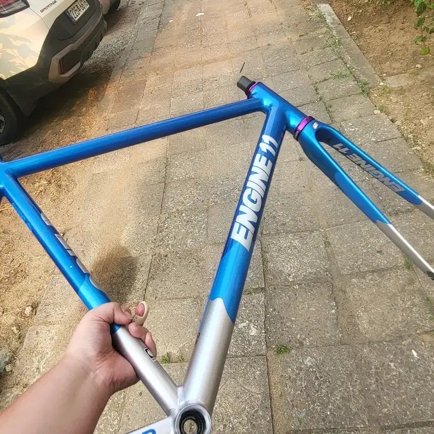 [BUNJANG] Engine 11 Candy Blue Size L Frame / 엔진11 캔디블루 L사이즈 프레임 급처합니다 가격 어그로 x