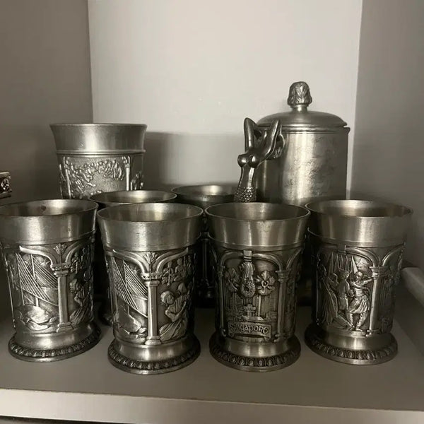 [BUNJANG] Vintage Pewter Cup Set / 주석잔세트