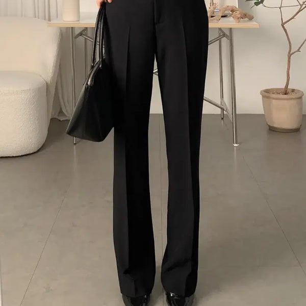 [BUNJANG] Sassaek Wayne Summer Relaxed Flare Trousers (Black) REG L / 사색 웨인 썸머 릴렉스드 플레어-트라우저 (블랙) 슬랙스 REG L