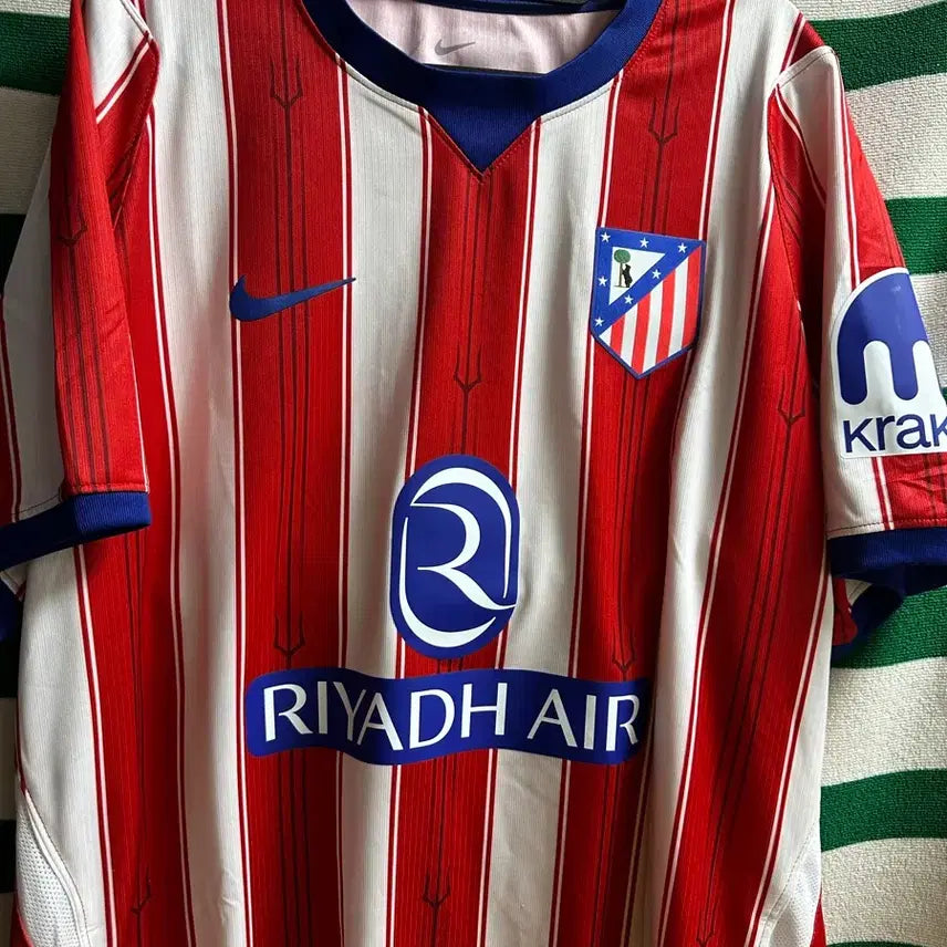 [BUNJANG] Atletico Madrid 26/27 Home Authentic Jersey with Korean Leagueiro Marking / 26/27 아틀리티코마드리드 홈