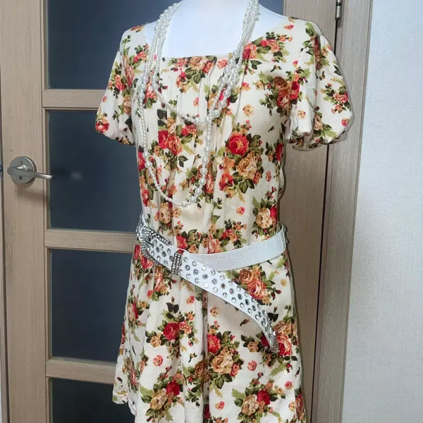[BUNJANG] Archive X Flower Gal Top / 택O 아카이브엑스 플라워갸루 탑