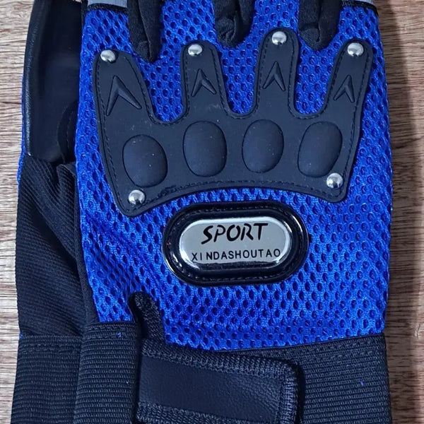 [BUNJANG] Men's Cycling Half Gloves (Blue) / 남성용  싸이클링  반장갑 (블루)