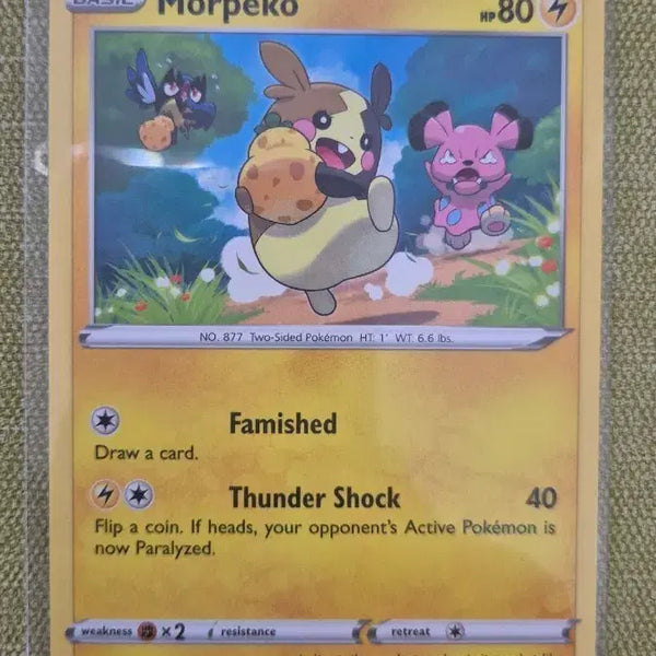 [BUNJANG] Morpeko 80/072 Pokemon Card / [포켓몬카드 북미] 모르페코 80/072