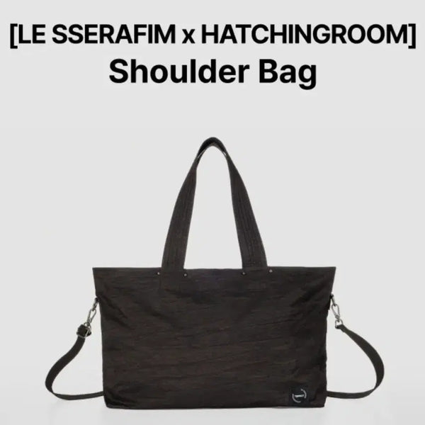 [BUNJANG] LE SSERAFIM x HATCHINGROOM Collaboration Shoulder Bag Black / 르세라핌 X 해칭룸 숄더백 블랙