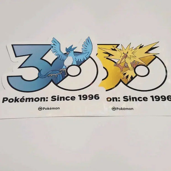 [BUNJANG] Pokemon 30th Anniversary Pop-Up Sticker Zapdos Moltres / 포켓몬스터 30주년 팝업 스티커 썬더 프리져