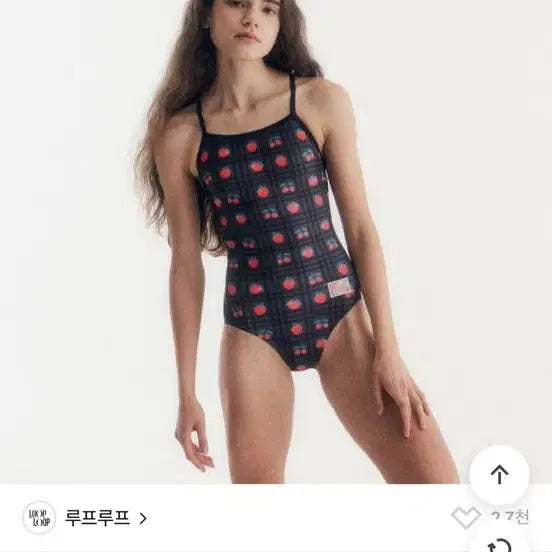 [BUNJANG] Looploop Strawberry Swimsuit / 루프루프 스트로베리 수영복