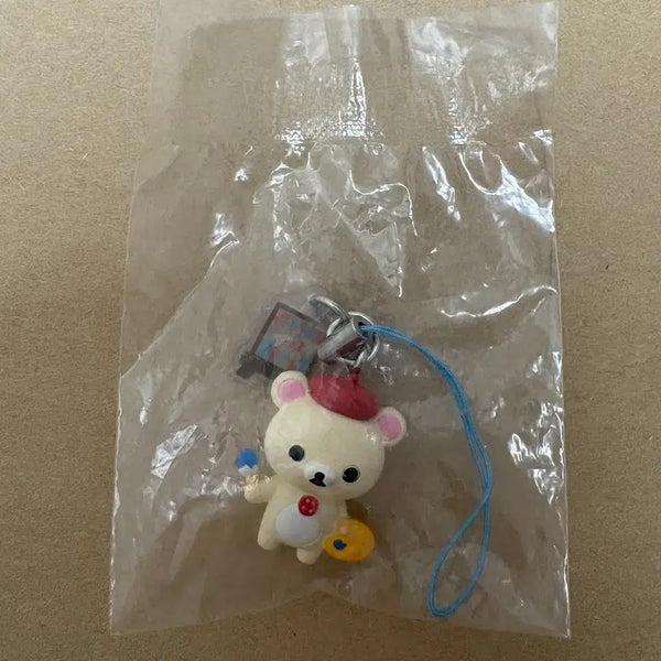 [BUNJANG] Classic Rilakkuma Artist Korilakkuma Keyring / 고전 코리락쿠마 키링