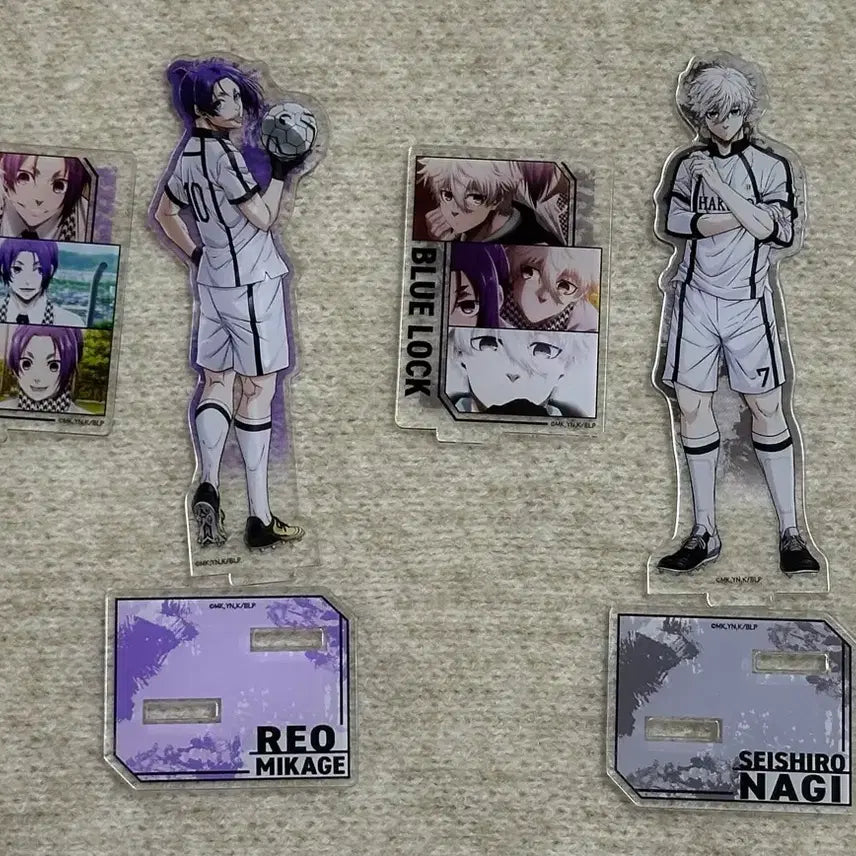 [BUNJANG] Blue Lock Nagi Seishiro & Mikage Reo Acrylic Stand Bundle Set / 급전)블루 록 아크릴 스탠드 하쿠호 고등학교 나기 세이시로, 미카게 레오 일괄