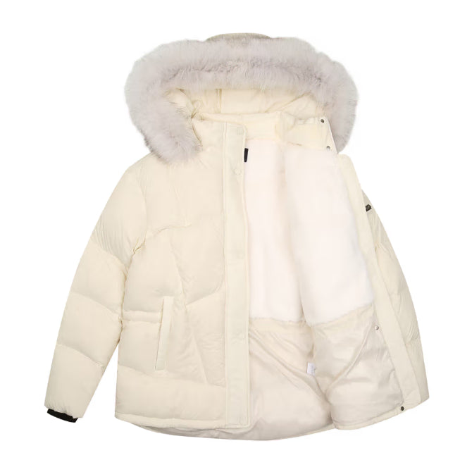 [BUNJANG] Phantom Women's Fox Fur Hood Duck Down Padding Jumper / (새상품) 팬텀 여성 폭스퍼 후드 덕다운 패딩 점퍼