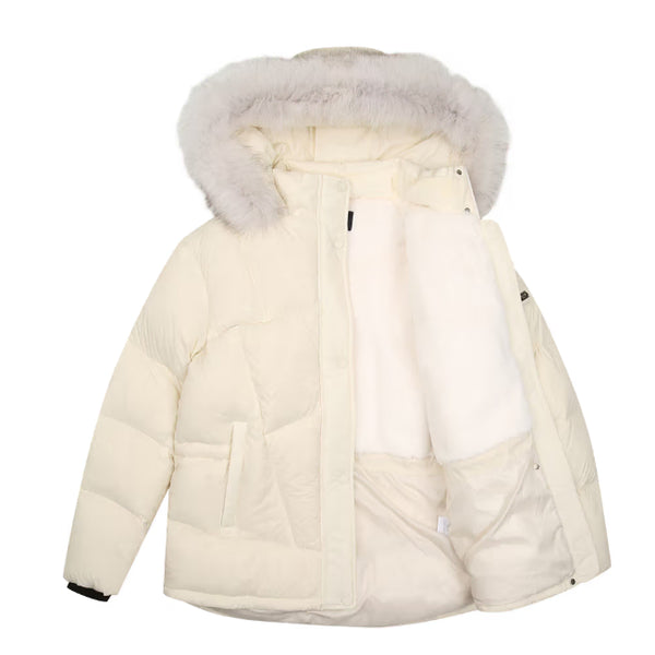[BUNJANG] Phantom Women's Fox Fur Hood Duck Down Padding Jumper / (새상품) 팬텀 여성 폭스퍼 후드 덕다운 패딩 점퍼
