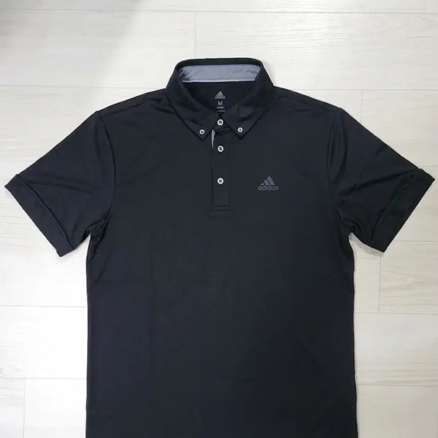 [BUNJANG] Adidas Golf Short Sleeve Polo Shirt Black / 아디다스 골프 반팔 카라티 블랙