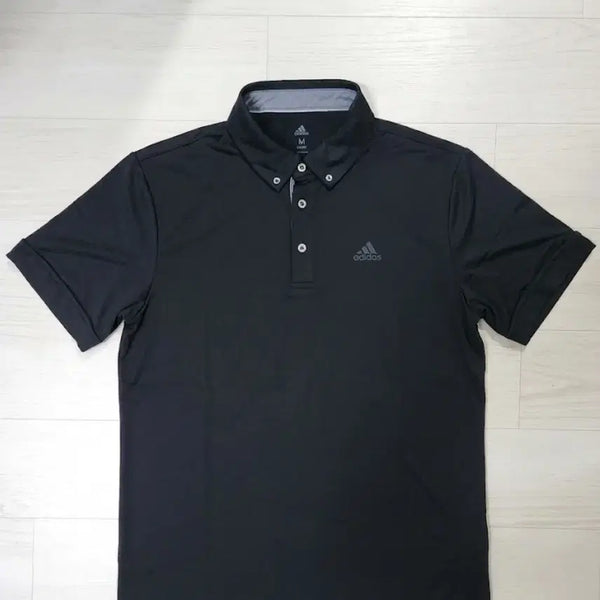 [BUNJANG] Adidas Golf Short Sleeve Polo Shirt Black / 아디다스 골프 반팔 카라티 블랙