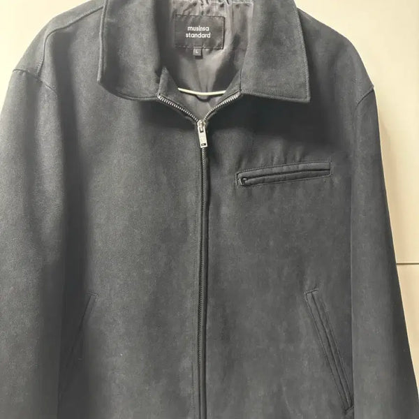 [BUNJANG] Musinsa Standard Synthetic Black Suede Jacket (L) / 급처 무신사 스탠다드 신세틱 블랙 스웨이드 재킷 새상품 정가 13만원 네고가능