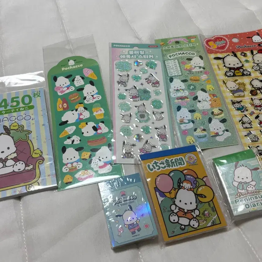 [BUNJANG] Pochacco Sticker Set (8 Types) / 포차코 스티커 8종 일괄