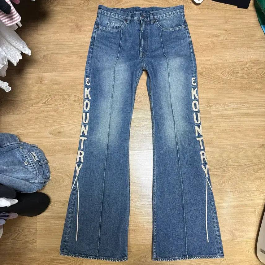 [BUNJANG] Kapital Bootcut Denim Pants Size 34 / 캐피탈 부츠컷 34
