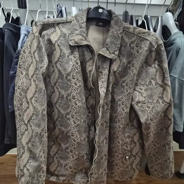 [BUNJANG] Snake Pattern Zip-Up Hoodie / 스네이크 패턴 집업