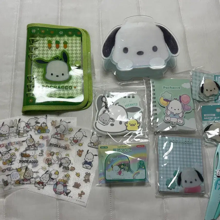 [BUNJANG] Sanrio Pochacco Stationery Bundle Set / 포차코 문구류 일괄(스티커 서비스)