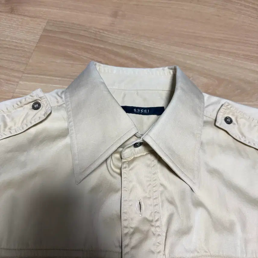[BUNJANG] Gucci Tom Ford Era Silk Shirt Beige / 구찌 톰포드기 셔츠