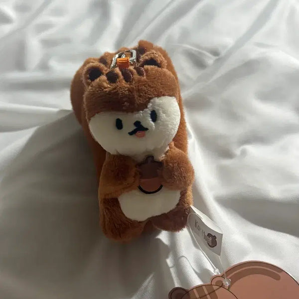 [BUNJANG] Squirrel Keyring Plush Doll / 다람쥐 키링인형