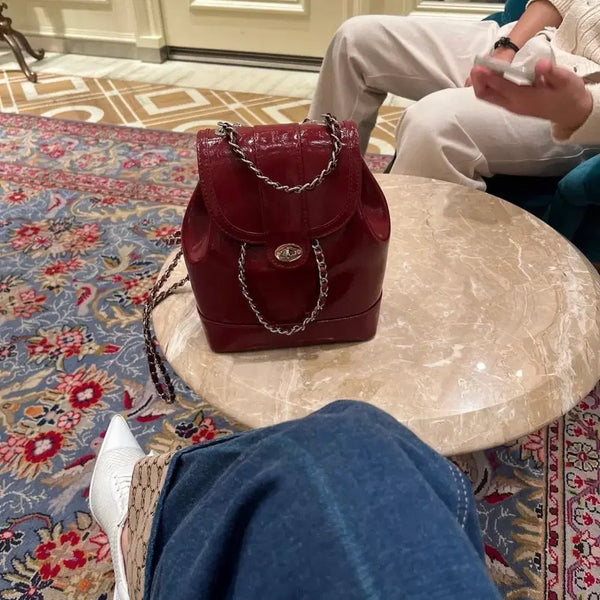 [BUNJANG] Cardinal Red Houa Bag Burgundy / 카디널레드 하우아백 버건디