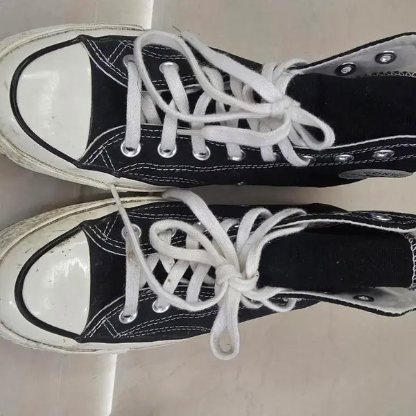 [BUNJANG] Converse Chuck Taylor All-Star High Top Black Canvas Sneakers / 컨버스 하이탑 블랙