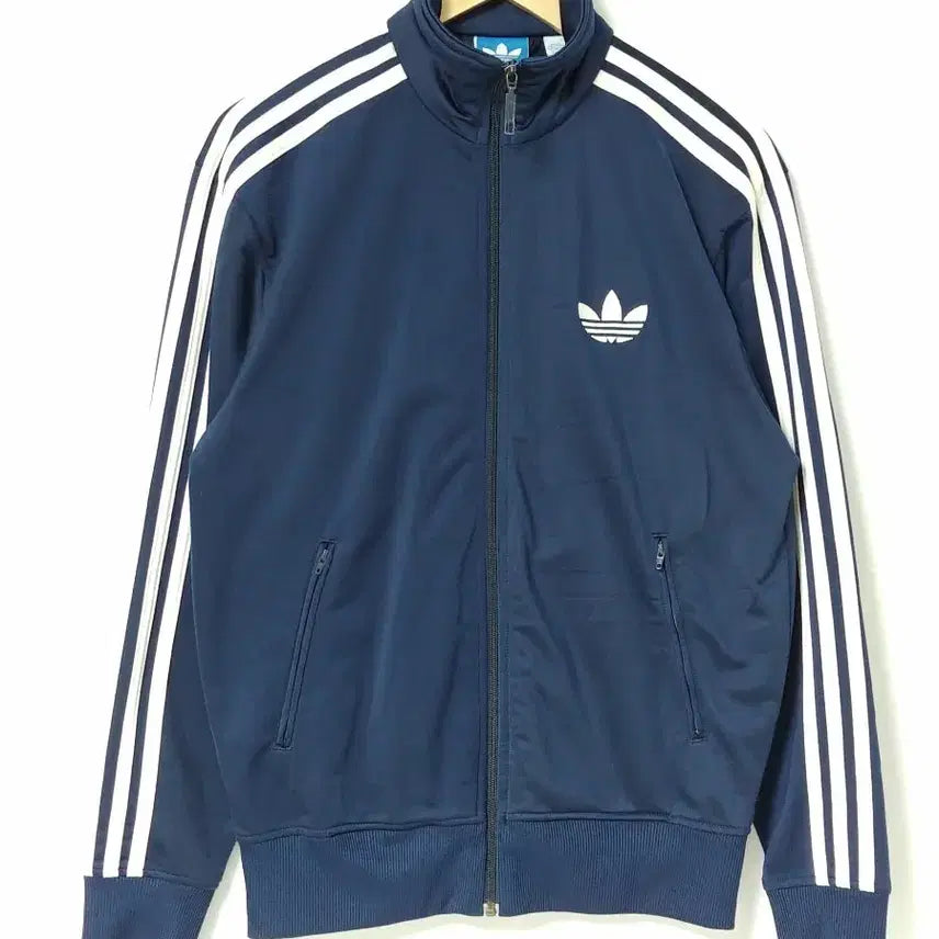 [BUNJANG] Adidas Vintage Firebird Track Top Navy M/L / 아디다스 구형 파이어버드 네이비 트랙탑 95 (M~L)
